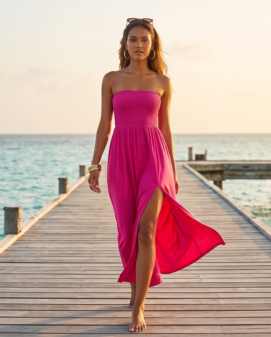 Fustan Sunset Pink