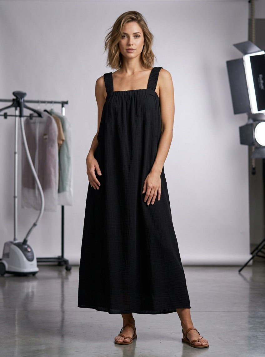 Midnight Bow Maxi Dress