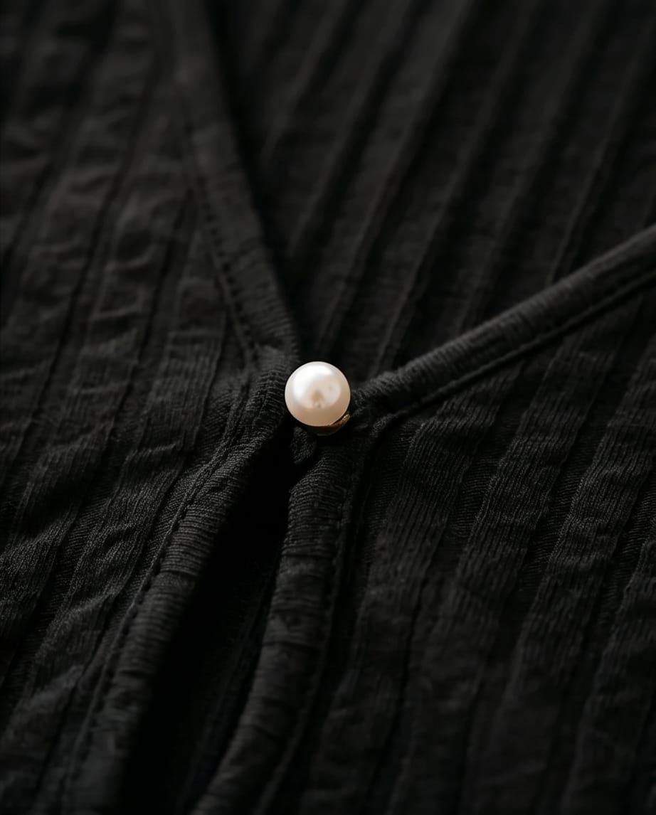 Pearl Button Knit Top