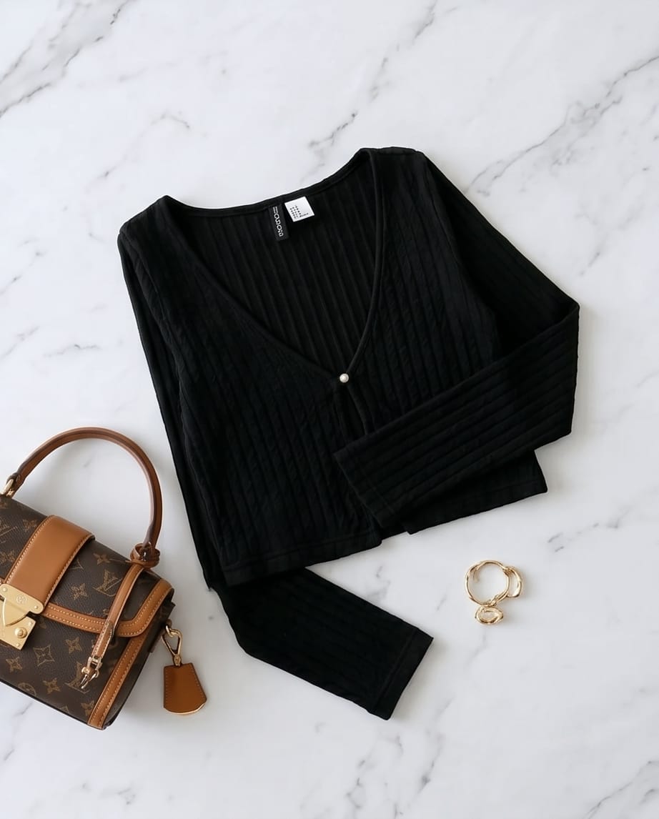 Pearl Button Knit Top