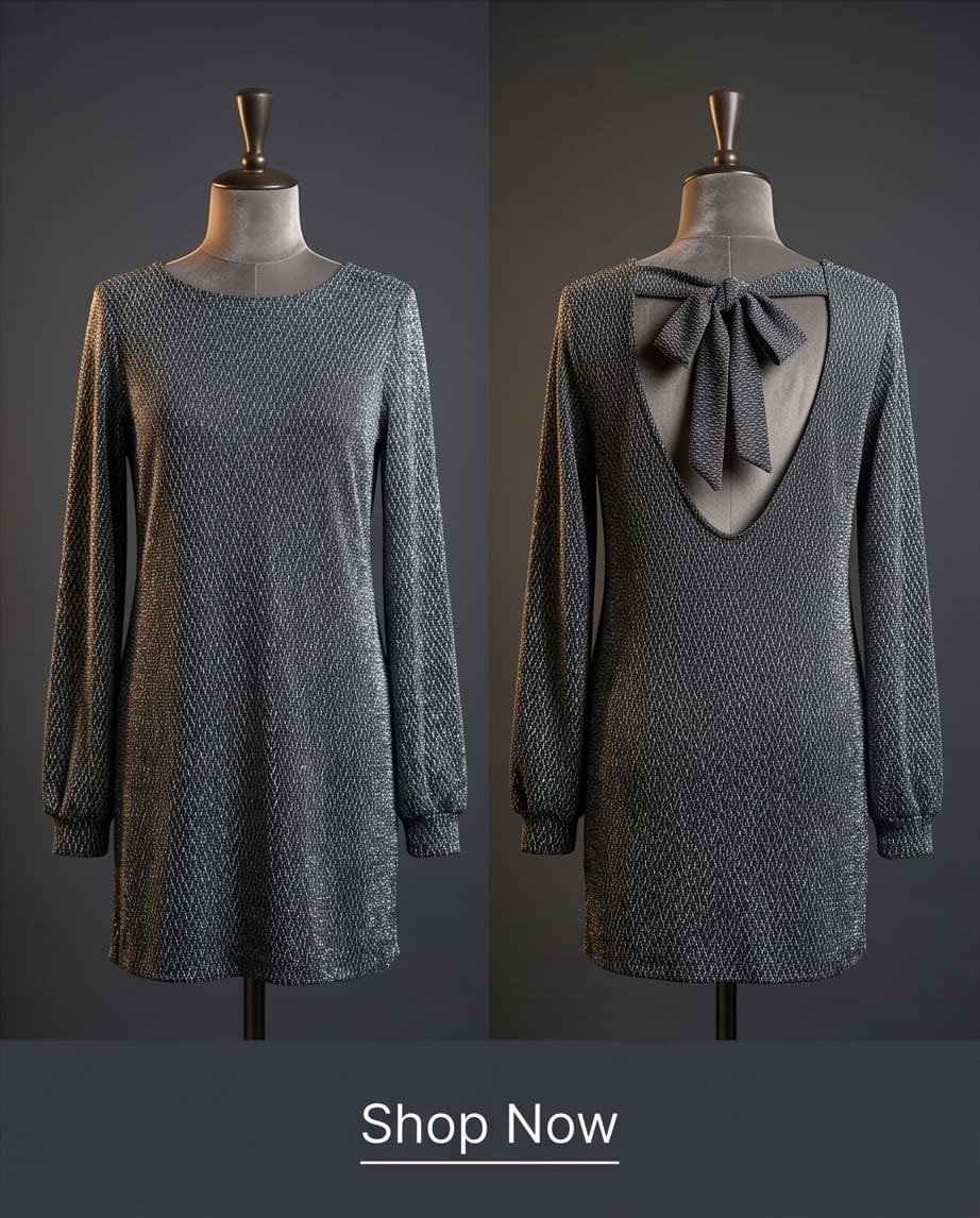 Back Bow Glam Dress