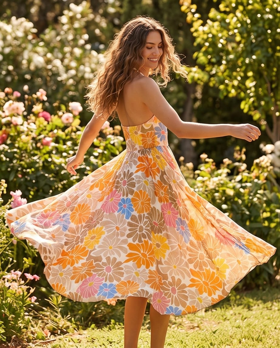 Sunset Bloom Dress