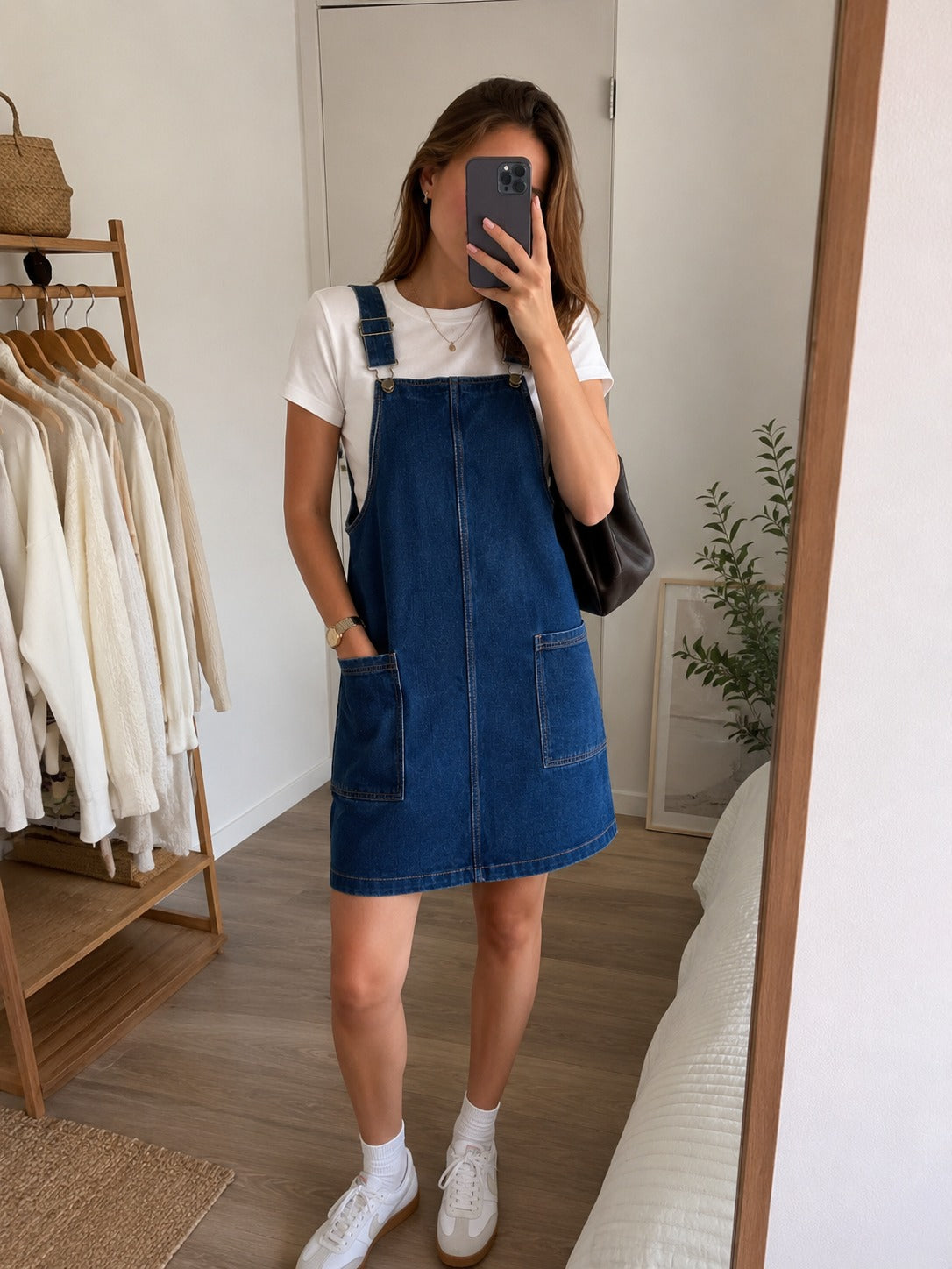 Denim Breeze Overall Dress